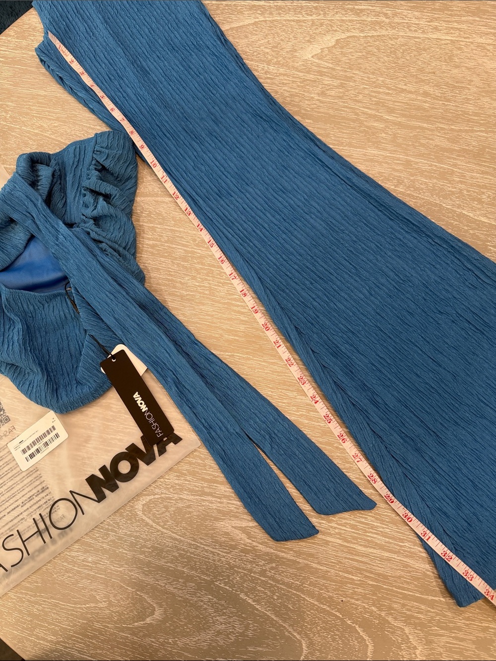 Sabrina Strapless Textured Pant Set - Picture 7 of 11